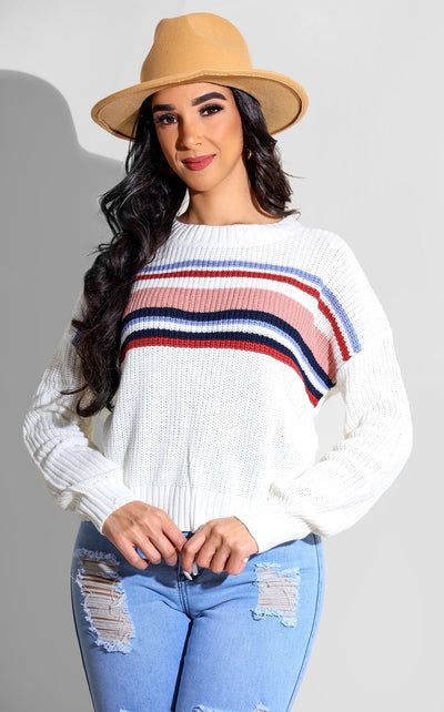 The Pocono For The Winter Sweater White