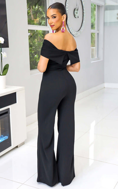 Holiday Chic Jumpsuit Black