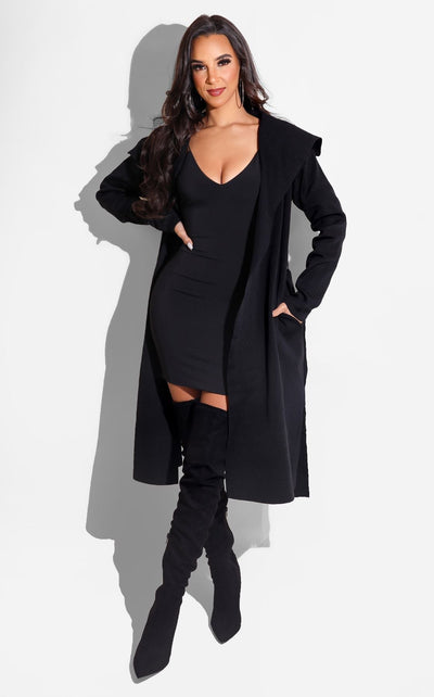 Jersey Girl City Coat Black