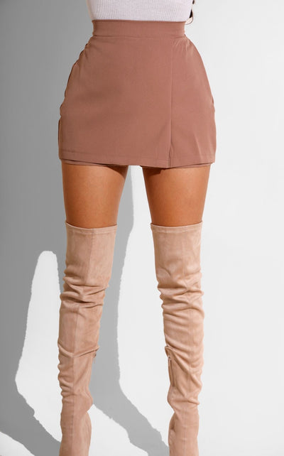 Meet Me Up For Lunch Skirt Mauve